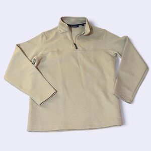 Beige Quarter-Zip Pullover